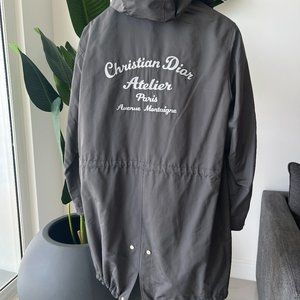 Men's Grey Christian Dior Atelier Rain Coat
